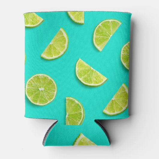 Ice Blue Limoen Fruit Summer Blikjeskoeler (Voorkant)