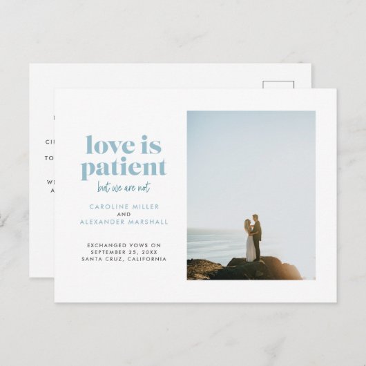 Ice Blue Love is een patiënt, maar we zijn niet op Aankondigingskaart (Voorkant / Achterkant)