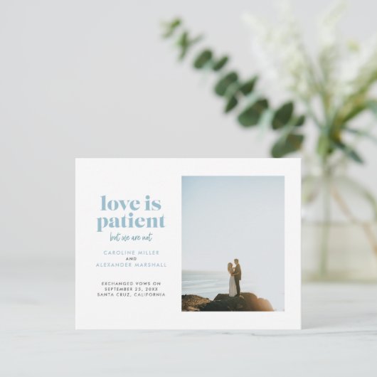 Ice Blue Love is een patiënt, maar we zijn niet op Aankondigingskaart (Staand voorkant)