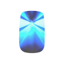 Ice Blue Minx-nagels