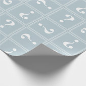 Ice blue mysterie cadeaupapier (Hoek)