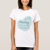 Ice Blue Poodle Dog Lover T-Shirt｜Real Self-Care  T-shirt (Voorkant)