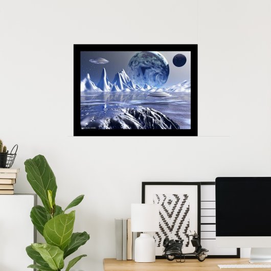 Ice Blue Poster (Thuiskantoor)