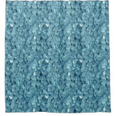 Ice Blue Quartz Crystal Pattern Douchegordijn (Voorkant)