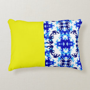 Ice Blue Snowboarder Sky Yellow Snowboarding Sport Accent Kussen