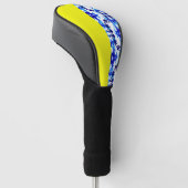 Ice Blue Snowboarder Sky Yellow Snowboarding Sport Golfheadcover (Schuin)