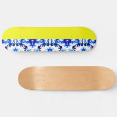 Ice Blue Snowboarder Sky Yellow Snowboarding Sport Persoonlijk Skateboard (Horizontaal)