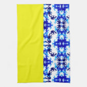 Ice Blue Snowboarder Sky Yellow Snowboarding Sport Theedoek (Verticaal)