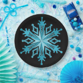 Ice Blue Snowflake Holiday Paper Bord 2 (Feest)
