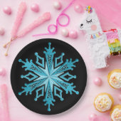 Ice Blue Snowflake Holiday Paper Bord 2 (Feest)