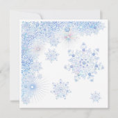 Ice Blue Snowflake Kaart (Voorkant)