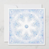 Ice Blue Snowflake Kaart (Voorkant)