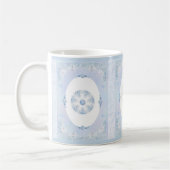 Ice Blue Snowflake Koffiemok (Links)
