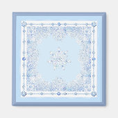 Ice Blue Snowflake Magneet (Voorkant)