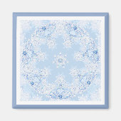Ice Blue Snowflake Magneet (Voorkant)