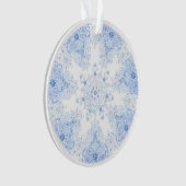 Ice Blue Snowflake Ornament (voorkant)