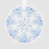 Ice Blue Snowflake Ornament (voorkant)