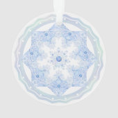 Ice Blue Snowflake Ornament (achterkant)