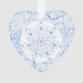 Ice Blue Snowflake Ornament (voorkant)