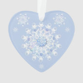 Ice Blue Snowflake Ornament (achterkant)