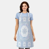 Ice Blue Snowflake Schort (Gedragen)