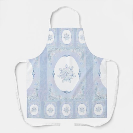 Ice Blue Snowflake Schort (Voorkant)