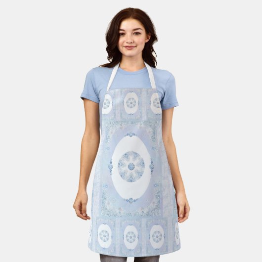 Ice Blue Snowflake Schort (Gedragen)