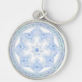 Ice Blue Snowflake Sleutelhanger (Voorkant)