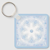 Ice Blue Snowflake Sleutelhanger (Voorkant)