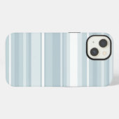 Ice blue stripes Case-Mate iPhone case Hoesje (Achterkant horizontaal)