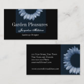 Ice Blue Sunflower Visitekaartje (Voorkant / Achterkant)