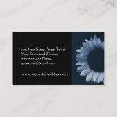 Ice Blue Sunflower Visitekaartje (Achterkant)