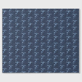 Ice Blue Tree Botanicals Kerstvakantie cadeau Cadeaupapier (Vlak)