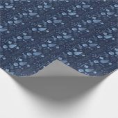 Ice Blue Tree Botanicals Kerstvakantie cadeau Cadeaupapier (Hoek)