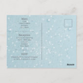 Ice Blue Winter in Parijs Briefkaart (Achterkant)