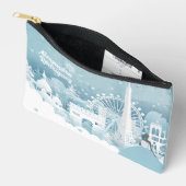 Ice Blue Winter in Parijs Etui (Open)