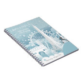 Ice Blue Winter in Parijs Notitieboek (Rechterzijde)