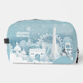 Ice Blue Winter in Parijs Toilettasje (Voorkant)