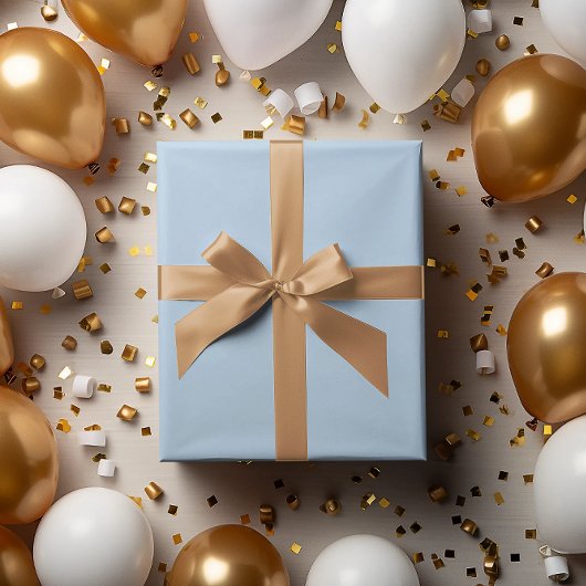 Ice Blue Wrapping Paper Roll Cadeaupapier