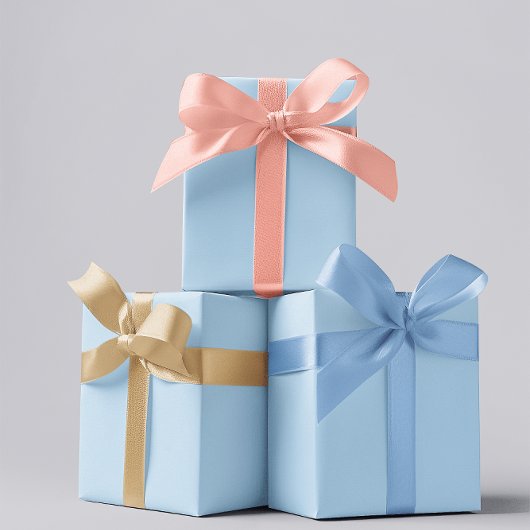 Ice Blue Wrapping Paper Roll Cadeaupapier