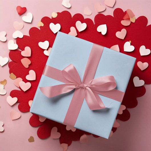 Ice Blue Wrapping Paper Roll Cadeaupapier