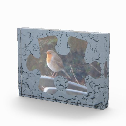 Ice Border Puzzle Piece Photo Block Fotoblokken (Rechts)