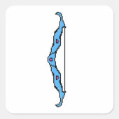 Ice Bow Vierkante Sticker (Voorkant)