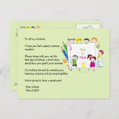 Ice Breaker Briefkaart van de leerling-Kind (Voorkant / Achterkant)