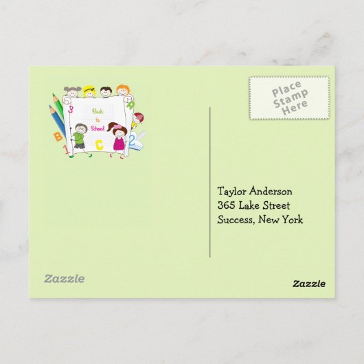 Ice Breaker Briefkaart van de leerling-Kind (Achterkant)