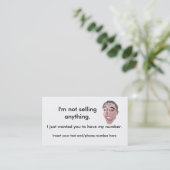 Ice breaker/Mijn telefoonnummerkaarten Visitekaartje (Staand voorkant)