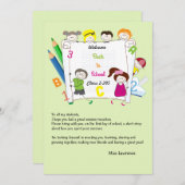 Ice Breaker Notecard van de Kinder lerarenopleidin Kaart (Voorkant / Achterkant)