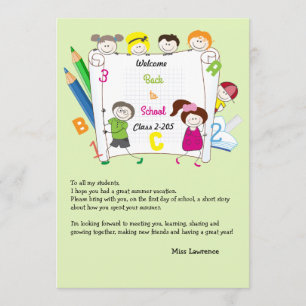 Ice Breaker Notecard van de Kinder lerarenopleidin Kaart