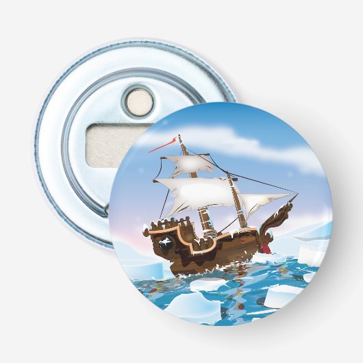 Ice Breaker Ship. Button Flesopener (Voorkant)