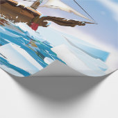 Ice Breaker Ship. Cadeaupapier (Hoek)